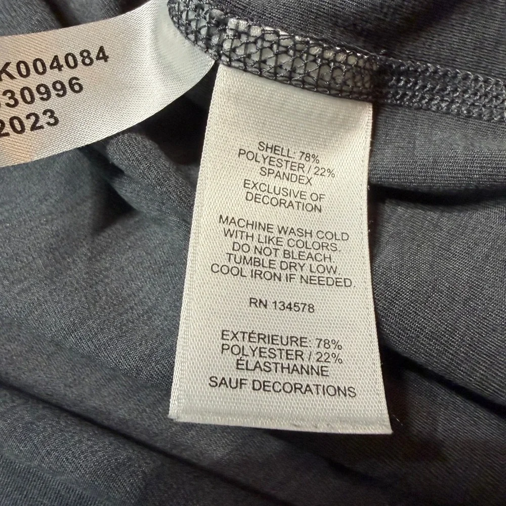 VINEYARD VINES Mens Palmetto Quarter Zip OTG Performance Pullover Grey Small